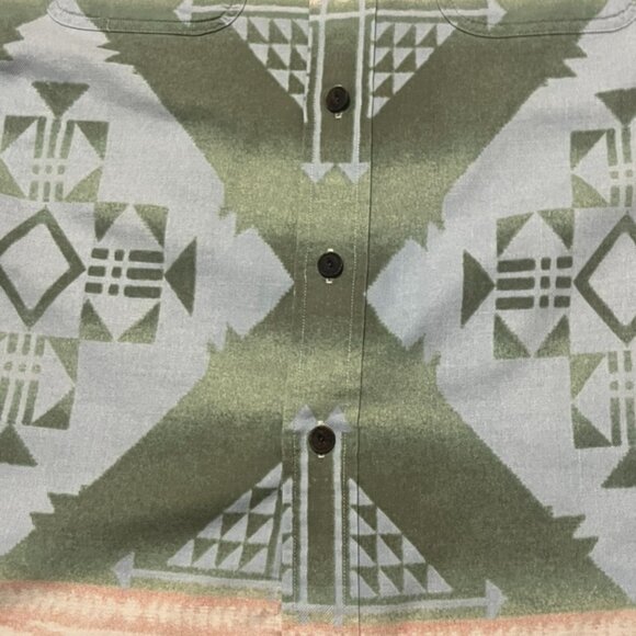 Vintage Ralph Lauren Polo Western Aztec Print Shirt - Rare Blue Tag Size Small - Picture 2 of 11
